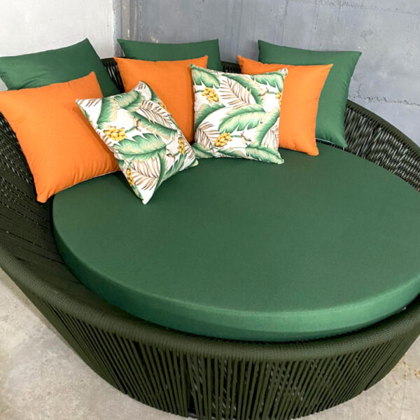 CHAISE SIDNEY 1,90M EM ALUMINIO E CORDA NÁUTICA