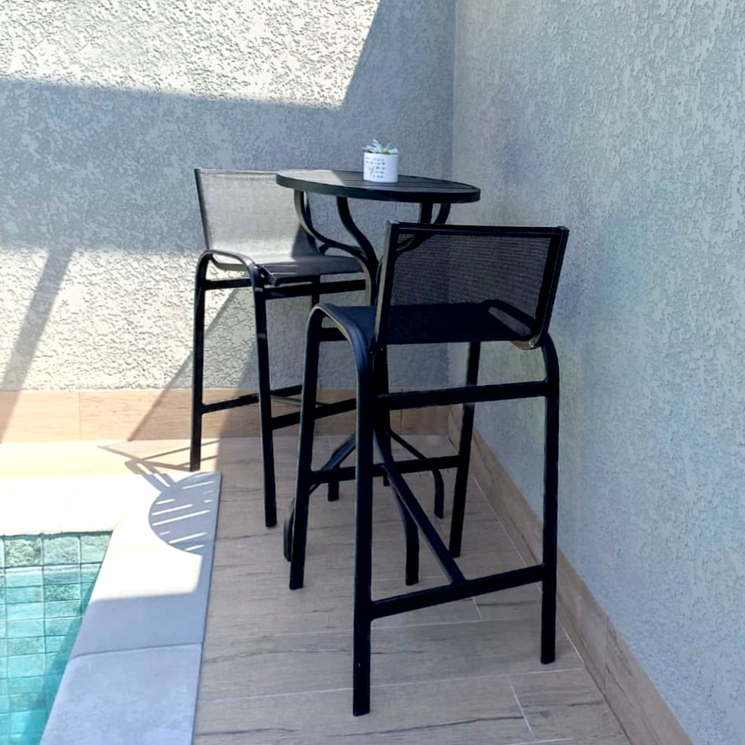 BANQUETA GRÉCIA EM ALUMINIO E TELA SLING - Imagem 4