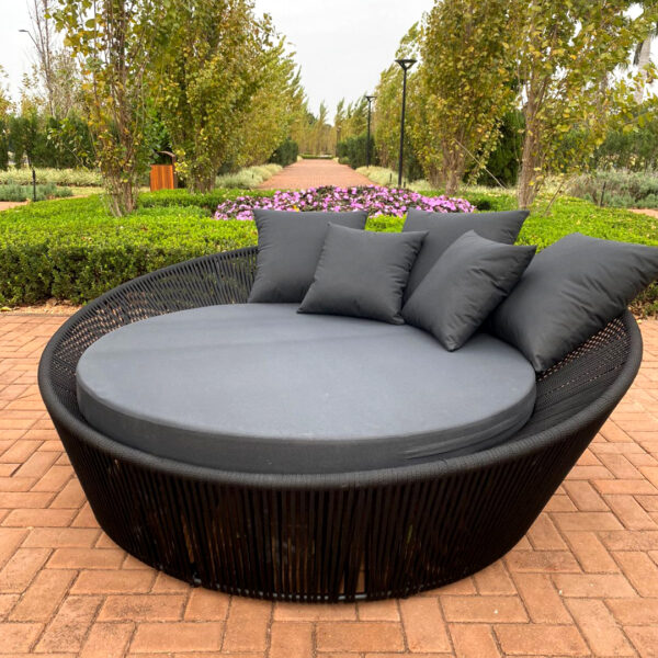 CHAISE SIDNEY 1,90M EM ALUMINIO E CORDA NÁUTICA - Imagem 5