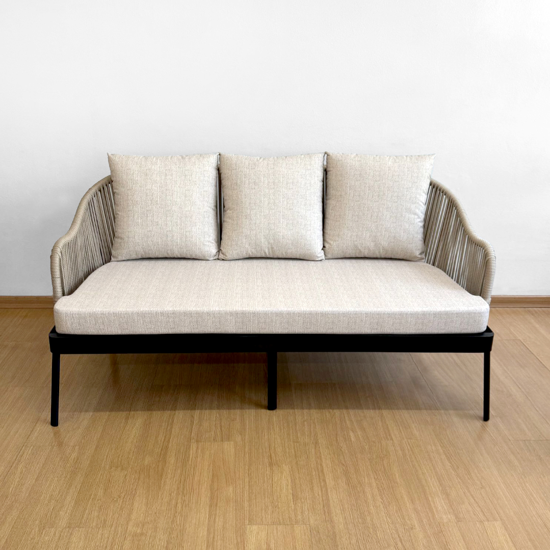 SOFÁ CALIFORNIA EM ALUMINIO E CORDA NÁUTICA - Imagem 5