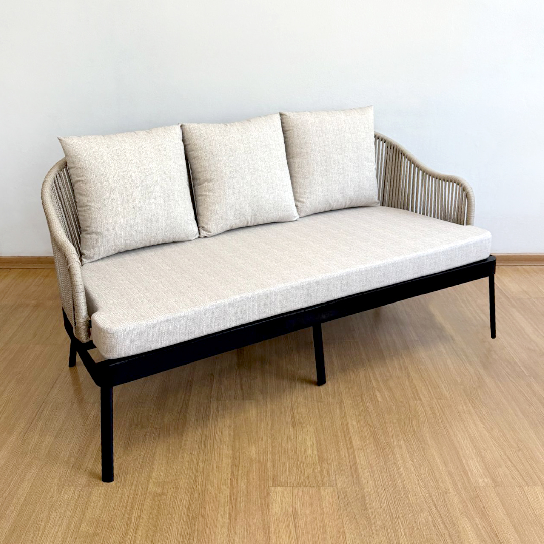 SOFÁ CALIFORNIA EM ALUMINIO E CORDA NÁUTICA - Imagem 6