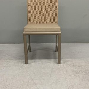 CADEIRA BRASIL EM ALUMINIO E CORDA NAUTICA COM ASSENTO ESTOFADO